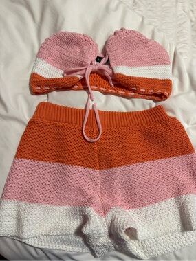 Knitted shorts set size Small